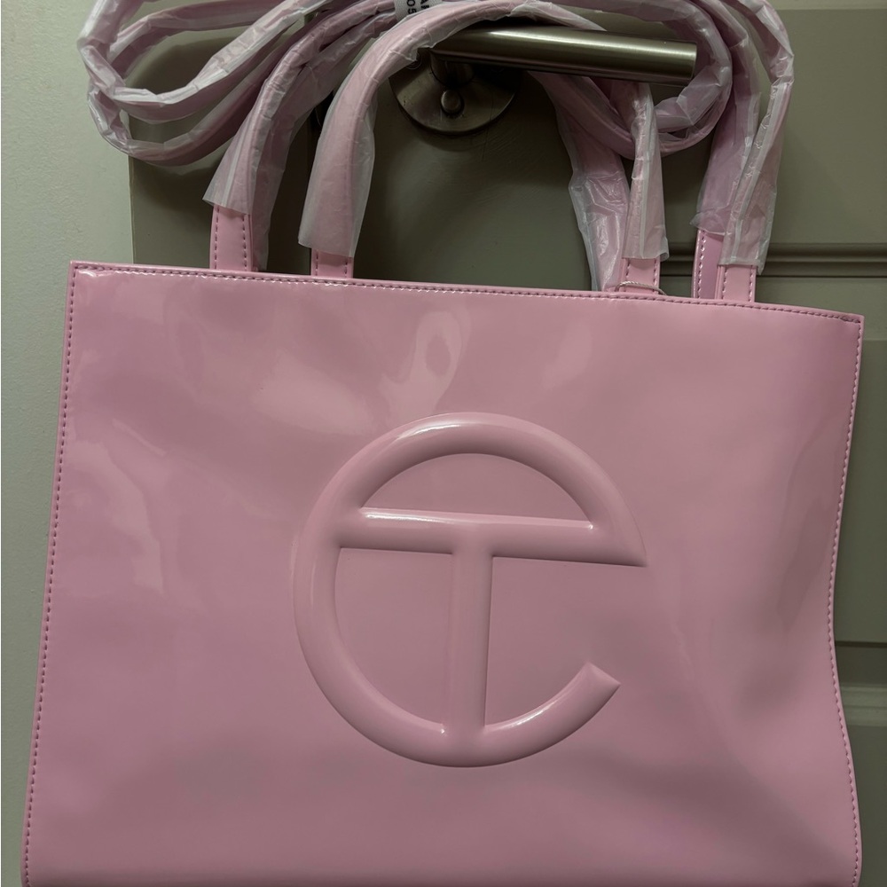 Telfar Pink Shopping Bag